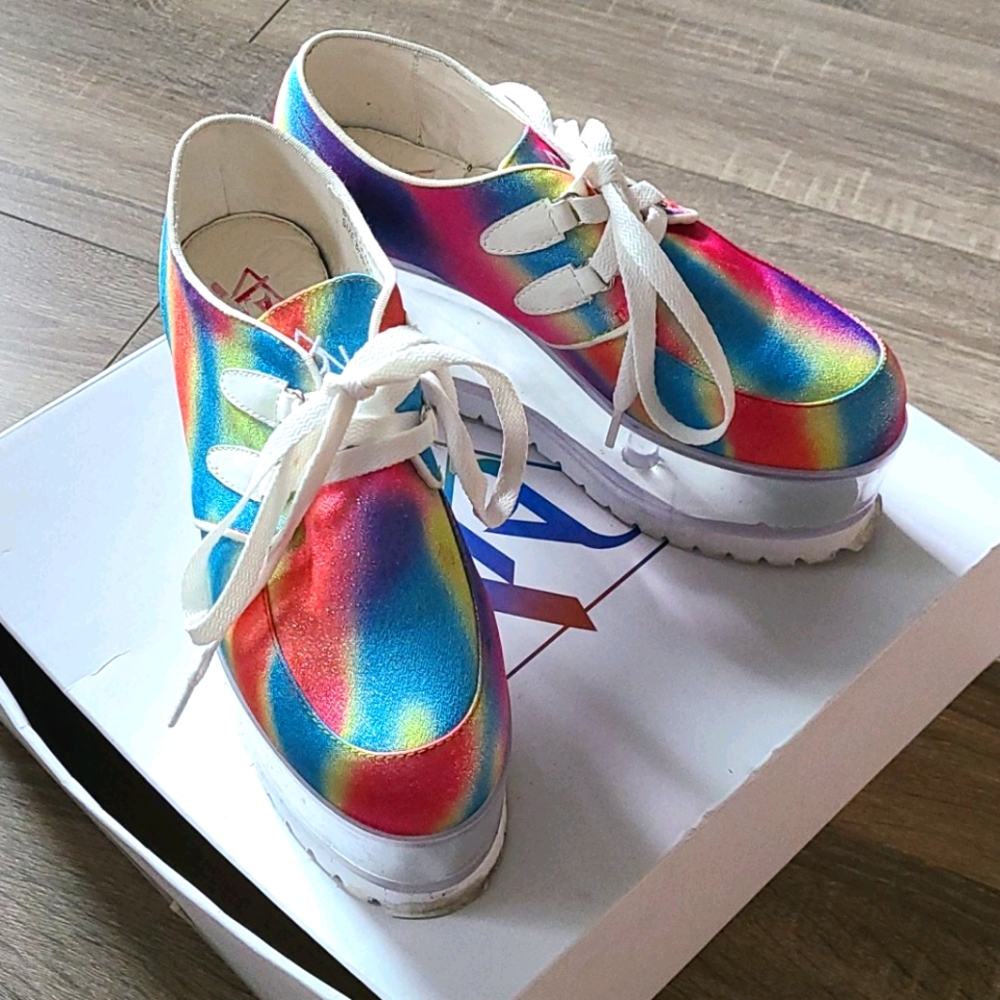 YRU Dollskill Rainbow Qloud Platforms